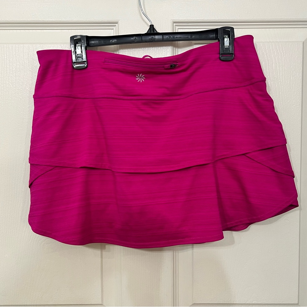 Athleta Fuchsia Layered Mini Skirt - Picture 3 of 4